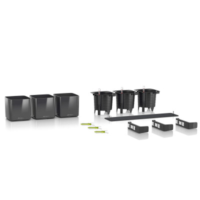 Комплект Lechuza Green Wall Home Kit Glossy, 48х6х14 см, білий Комплект Lechuza Green Wall Home Kit Glossy, 48х6х14 см, білий