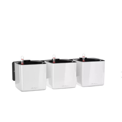 Комплект Lechuza Green Wall Home Kit Glossy, 48х6х14 см, білий