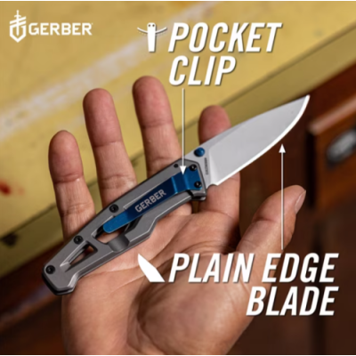 Нож Gerber Paralite Silver/Blue Blister (1069416)