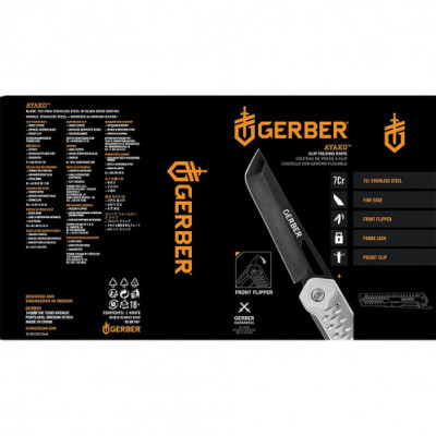 Ніж складаний Gerber Ayako Folding Pocket Silver 30-001667 (1050260) Ніж складаний Gerber Ayako Folding Pocket Silver 30-001667 (1050260)