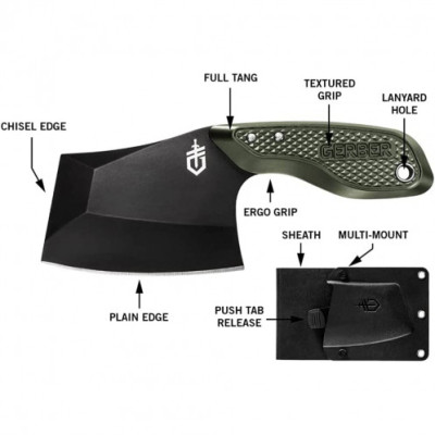 Нож Gerber Tri-Tip Mini Cleaver Silver 30-001665 (1050242) Нож Gerber Tri-Tip Mini Cleaver Silver 30-001665 (1050242)