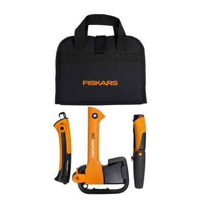 Подарунковий набір Fiskars (Сокира 1015617 + ніж 1023619 + пила 1000613) 2020961