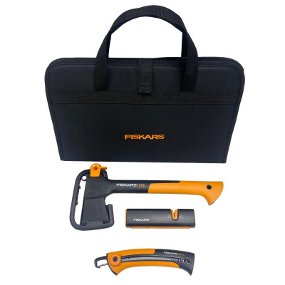 Подарунковий набір Fiskars (Сокира 1015618+точило 1000601+пила 1000613) 2021272