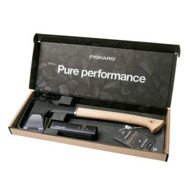 Подарунковий набір Fiskars Norden splitting axe N12 + sharpener SET 1052277