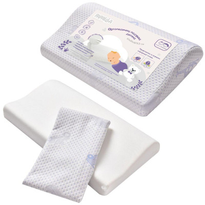 Подушка дитяча ортопедична з ефектом пам'яті MEMORY FOAM ТM PAPAELLA 47х30/8/5 см ( 8-7699 )