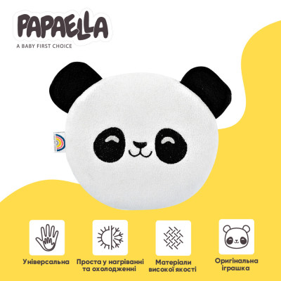 Подушка-грелка Обнимашка с семенами льна ТM PAPAELLA 18х18 см панда ( 8-33270*002 )