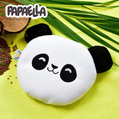 Подушка-грелка Обнимашка с семенами льна ТM PAPAELLA 18х18 см панда ( 8-33270*002 )