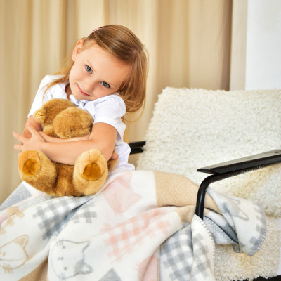 Плед дитячий бавовна BABY ТM PAPAELLA 90х120 см киця рожева ( 8-29918*014 ) Плед дитячий бавовна BABY ТM PAPAELLA 90х120 см киця рожева ( 8-29918*014 )