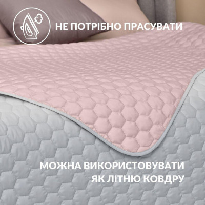 Покривало на ліжко Silhouette 240x260 IDEIA двостороннє, міцне стьобання тканини, антиалергенне волоконо ( 8-35591*001 )