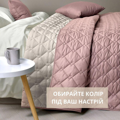 Покрывало Стиль Cube 180*210 пудра/св.сірий ( 8-32404*005 )