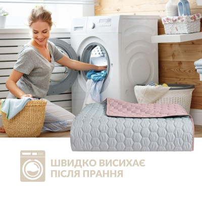 Покривало на ліжко Silhouette 220x240 IDEIA двостороннє, міцне стьобання тканини, антиалергенне волоконо ( 8-35590*001 )