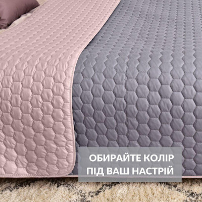 Покривало на ліжко Silhouette 240x260 IDEIA двостороннє, міцне стьобання тканини, антиалергенне волоконо ( 8-35591*003 )