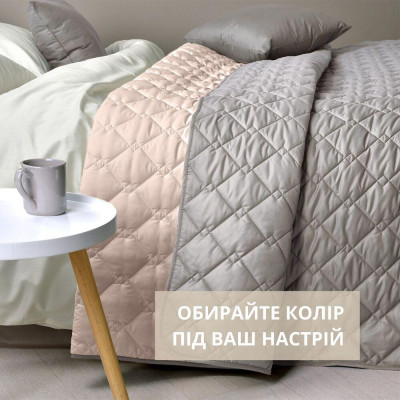 Покрывало Стиль Cube TM IDEIA 210х240 см сірий/беж ( 8-32405*003 )