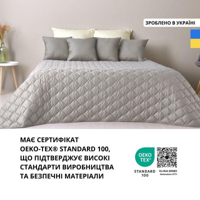 Покрывало Стиль Cube 180*210 сірий/беж ( 8-32404*003 )