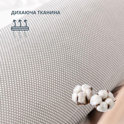 Наволочка для подушки NORDIC TM IDEIA 40х140 см бязь з блискавкою горошок на сірому ( 8-35515*001 ) Наволочка для подушки NORDIC TM IDEIA 40х140 см бязь з блискавкою горошок на сірому ( 8-35515*001 )