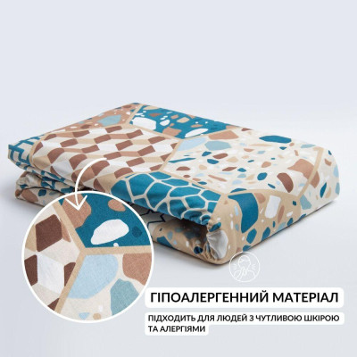 Підковдра 200х220 см бавовна натуральна TM IDEIA ранфорс в упаковці абстракція ( 8-35305*003 )