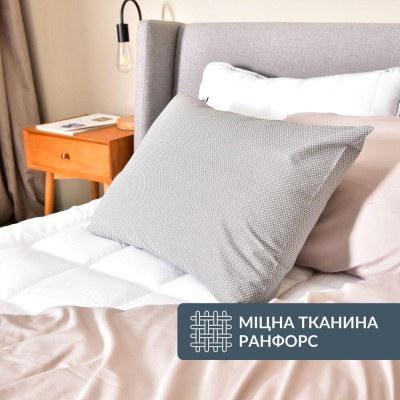 Набір наволочок 2 шт. на подушку 40х60 см бавовна бязь ранфорс горошок на сірому ( 8-35452*002 ) Набір наволочок 2 шт. на подушку 40х60 см бавовна бязь ранфорс горошок на сірому ( 8-35452*002 )