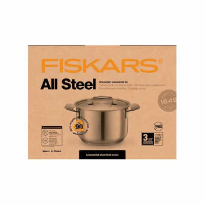 Кастрюля Fiskars All Steel 3 л 1064751 Кастрюля Fiskars All Steel 3 л 1064751