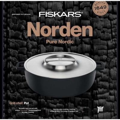 Чавунна каструля для гриля Fiskars Norden 6.5л (1066430)
