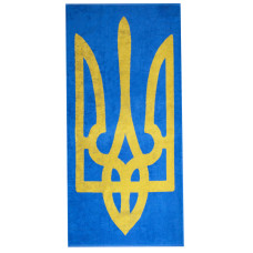 Рушник махровий 70х140 см УКРАЇНА щіл. 450 грм/м2 Тризуб Україні ( 8-35380*003 )