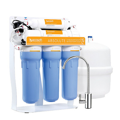 Ecosoft Absolute 5-50P (MO550PSEC) фільтр зворотного осмосу з помпою на станині