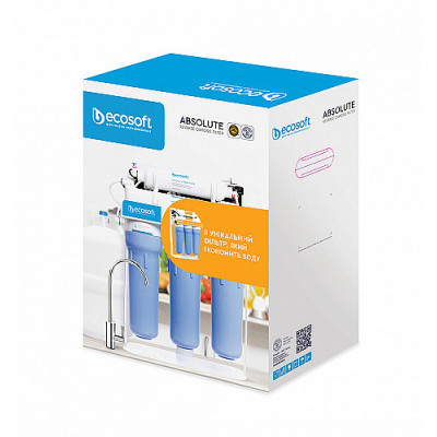 Ecosoft Absolute 5-50P (MO550PSEC) фільтр зворотного осмосу з помпою на станині