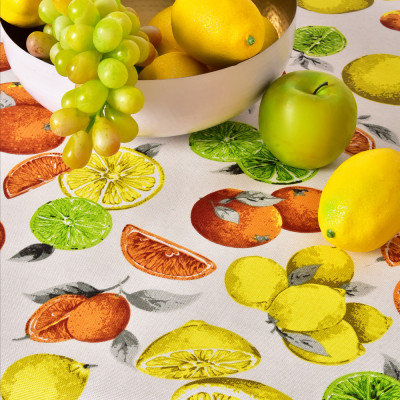 Скатертина з водовідштовхувальним просоченням IDEIA 140х170 см бавовна цитрусові ( 8-13477*046 ) Скатертина з водовідштовхувальним просоченням IDEIA 140х170 см бавовна цитрусові ( 8-13477*046 )