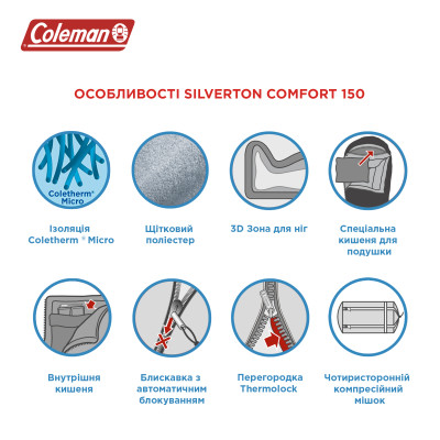 Спальник-кокон Coleman Silverton Comfort 150