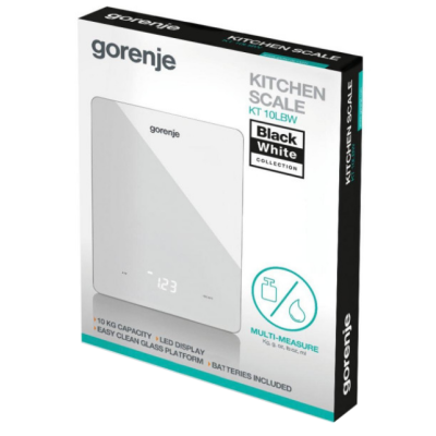 Ваги кухонні Gorenje KT 10 LBW Ваги кухонні Gorenje KT 10 LBW