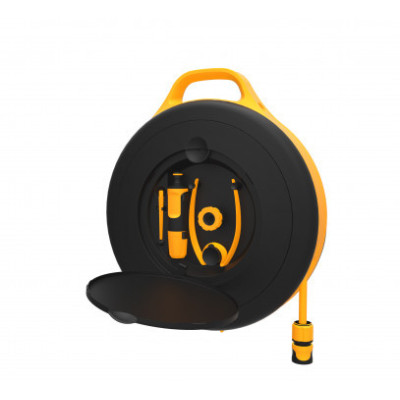 Котушка зі шлангом Fiskars S 3/8" (9мм) L-15м з набором аксесуарів (1020436) Котушка зі шлангом Fiskars S 3/8" (9мм) L-15м з набором аксесуарів (1020436)