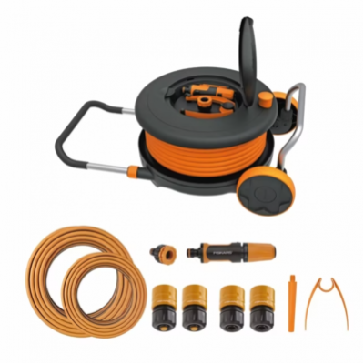 Котушка зі шлангом Fiskars L 1/2" (13мм) L-30м з набором аксесуарів (1023644) Котушка зі шлангом Fiskars L 1/2" (13мм) L-30м з набором аксесуарів (1023644)